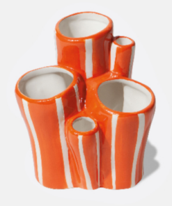 Keramik Vase Korallen Design